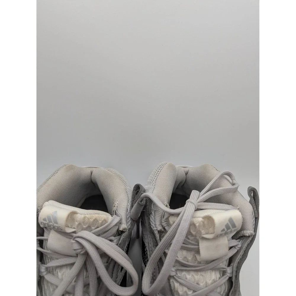 Adidas Exhibit B Mid Basketball Shoes Gray White Mens Size 11 AGY8983